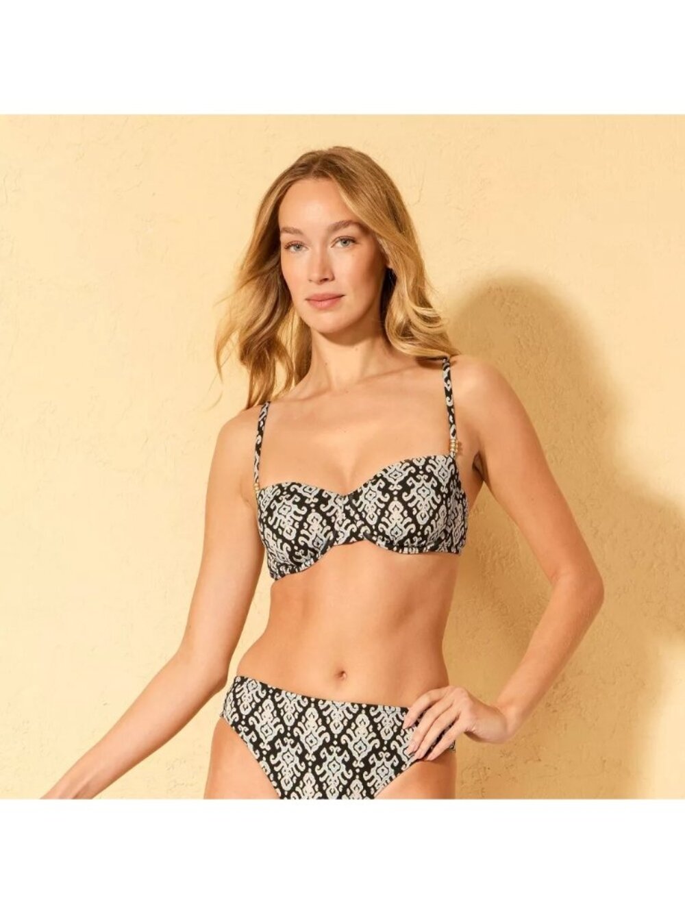 NEW Shade & Shore Crepe Balconette Underwire Bikini Top - Size Medium